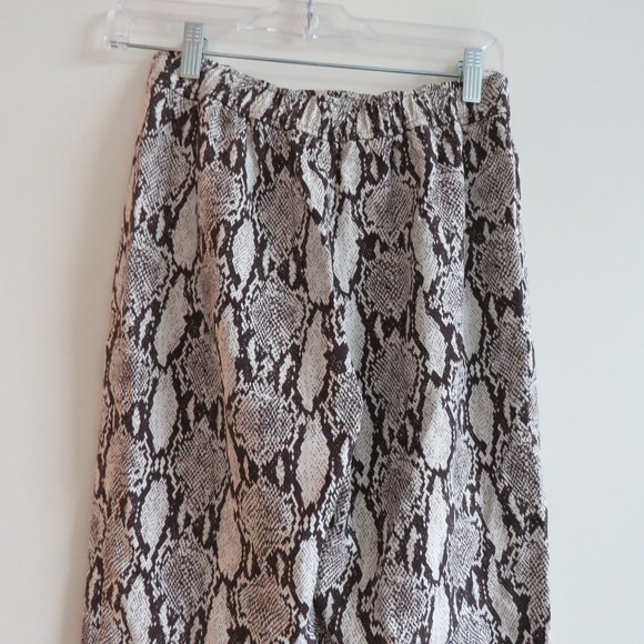 A.L.C. Elijah Python Snake Print Relaxed Fit Pull On Pants - Size 0 - Picture 11 of 14
